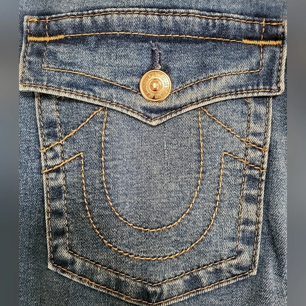 True Religion Women's Jeans Size 34 Halle High Rise Super Skinny Distressed - Picture 11 of 16